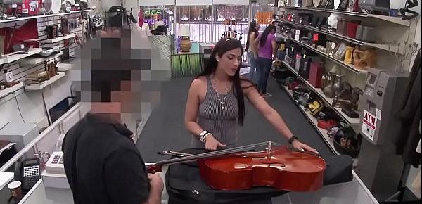  Sexy Brazilian Tries to Pawn a Cello - XXX Pawn